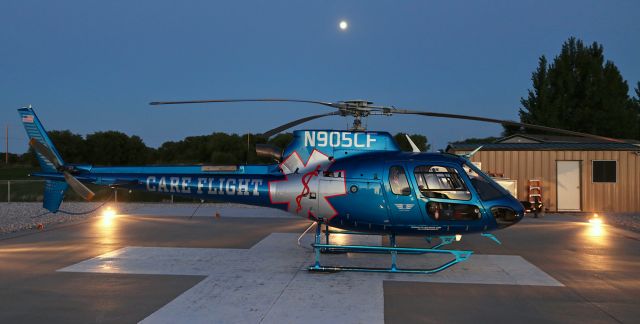 Eurocopter AS-350 AStar (N905CF) - Awaiting the next call for critically needed medical assistance ....