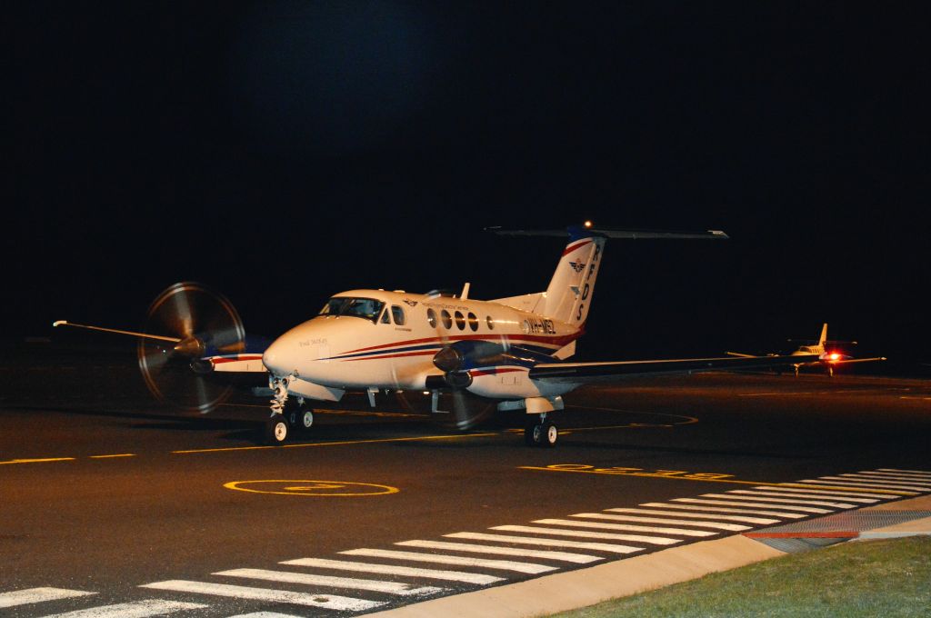 Beechcraft Super King Air 200 (VH-MSZ) - RFDS Kingair at Flinders Island, Sept 2018