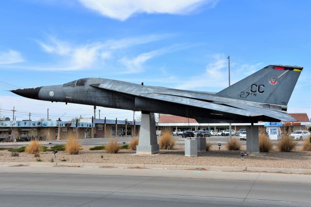 Grumman EF-111 Raven — - Static display in Portales NM. 04-04-22. Never seen an F-111 on static display like this before.