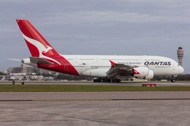 Airbus A380-800 (VH-OQE) - QF17 SYD-LAX-MCO.  19JAN2020