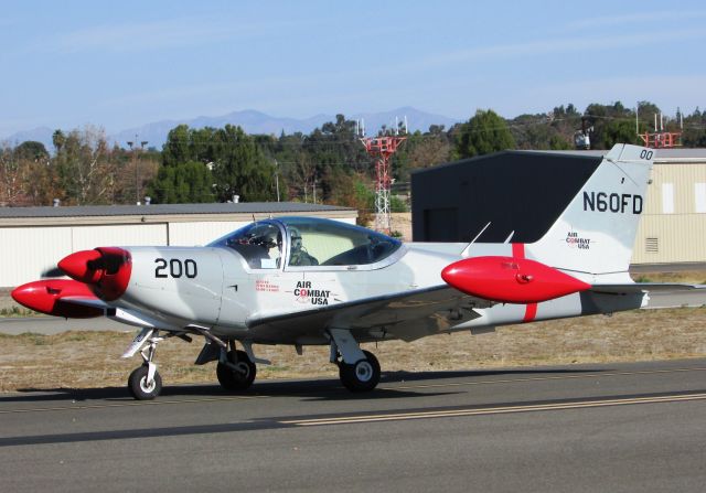 SIAI-MARCHETTI Warrior (N60FD) - Taxiing to RWY 6