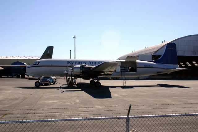 Douglas DC-6 (N400UA) - KPAE - Everts Air Cargo at Paine Field-Everett Washington July 2005.