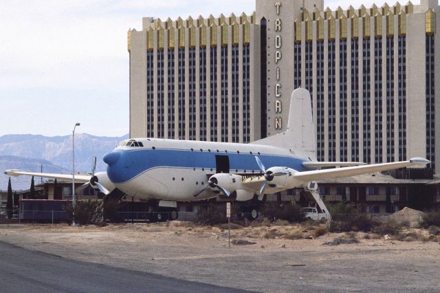 — — - Douglas C-124 Globemaster II in 1986 at McCarran