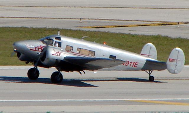 Beechcraft 18 (N911E) - Classic Volpar 18 at Ft.Lauderdale Int