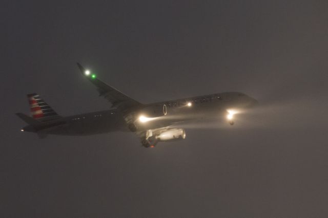 Airbus A321 — - Snow blizzard landing