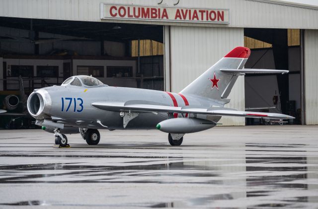 MIKOYAN MiG-17 (N1713P) - MIG-17F sitting at Columbia Metropolitan Airport 