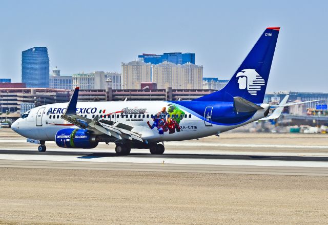 Boeing 737-700 (XA-CYM) - XA-CYM AeroMexico 2007 Boeing 737-752 C/N 35124  With The Avengers logo...  - Las Vegas - McCarran International (LAS / KLAS) USA - Nevada, May 25, 2012 Photo: Tomás Del Coro