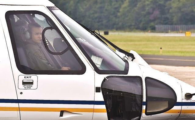 Sikorsky S-76 (N20NJ) - New Jersey State Trooper Taxing for Departure , Cape May County NJ