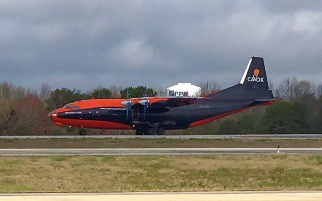 Antonov An-12 (UR-CNN) - Rare Russian visitor.