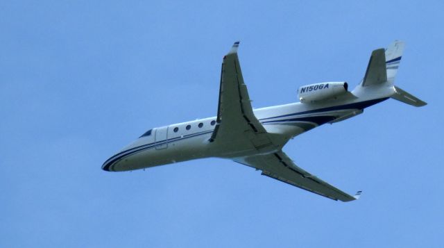 IAI Gulfstream G150 (N150GA) - Shortly after departure is this 2008 Israeli Aircraft Industry Gulfstream 150 in the Autumn of 2021.