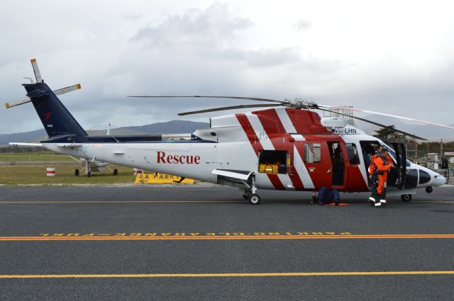 Sikorsky S-76 (VH-LHN) - CHC S76 following The Roulettes to Hobart, Sept 2015