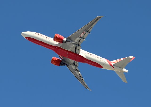 BOEING 777-200LR (VT-ALG) - KSFO - off airport on San Bruno Ave - I just pulled in to get gas off Highway 101 when Air India decided to leave 28LR before I got to the parking garage. Next stop is......??taken Oct 14th, 2018.