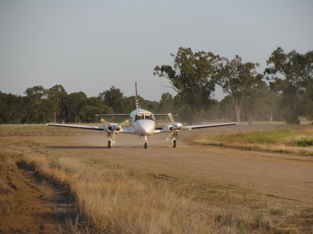 Piper Navajo (VH-FUI) - VH-FUI Taxing for fuel.