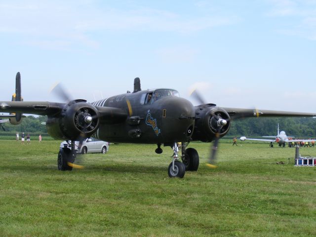 North American TB-25 Mitchell (N5548N) - B-25H Mitchell "Barbie III" taxiing for take off at Geneseo 2013.