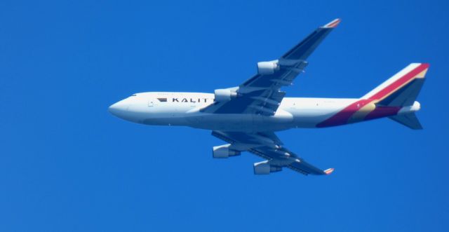 Boeing 747-400 (N708CK) - 19 miles until landing is this 1991 Kalitta Air Boeing 747-4B5 (BCF) in the Autumn of 2024.