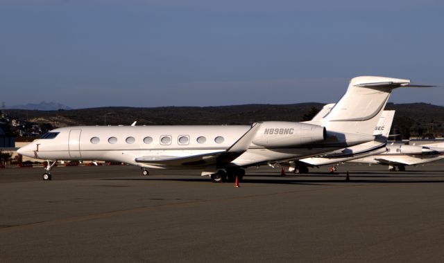 Gulfstream Aerospace Gulfstream G650 (N898NC) - KMRY - GVI 650ER at Monterey - records indicate this jet built and certified May 2015 and brand new on the ramp!