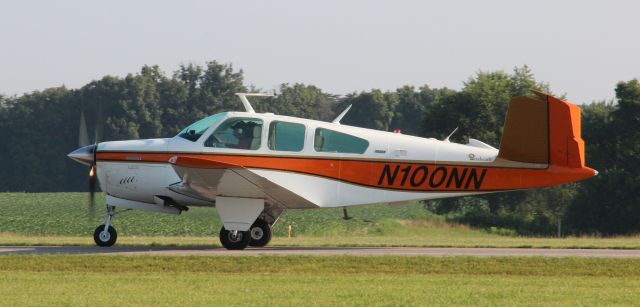 Beechcraft 35 Bonanza (N100NN) - Taxiing on A in July of 2018