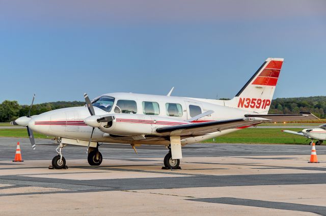 Piper Navajo (N3591P) - Seen at KFDK on 9/8/2010