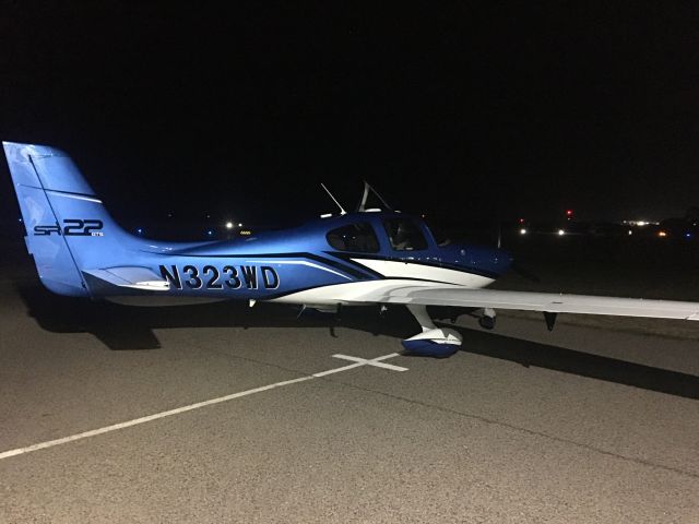 Cirrus SR-22 (N323WD) - Fresh from paint. 
