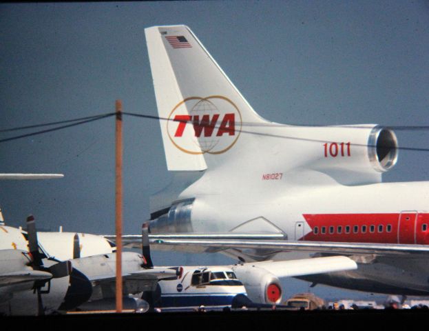 Lockheed L-1011 TriStar (N81027) - Moffett Field NAS possible this was taken in the mid 1970s I used color slide film this date for the Annual Moffett Field Airshow.