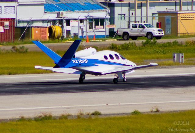 Cirrus Vision SF50 (N218HP) - Cirrus Vision jet departing SXM.