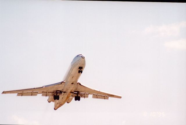 Boeing 727-100 (VH-ANA) - Airborne of runway 14R at YMLT.