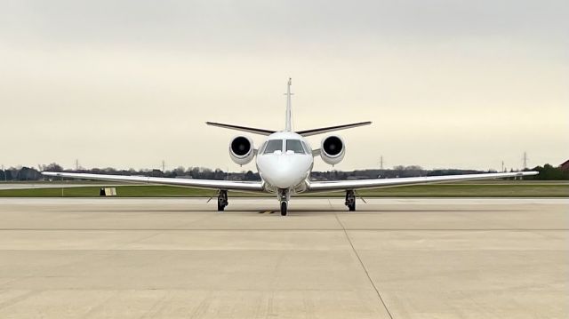 Cessna Citation Excel/XLS (N47HF) - DPJ46, operated by this 2003 Cessna 560XL Citation Excel, just after shutting down on the FBO @ KPPO. 4/20/22. 