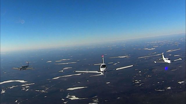 Beechcraft Bonanza (36) (N36BN) - Still from 4 ship formation flight~