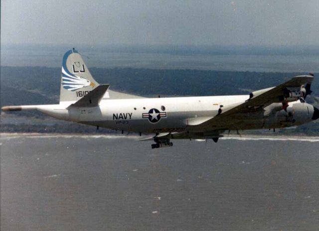 16-1000 — - VP-23 "Minex" 1979 - TACCO position photo of LJ-01 "Double Nuts." IP inbound flight of 2 with Captor Mines. 2 of 2 pictures