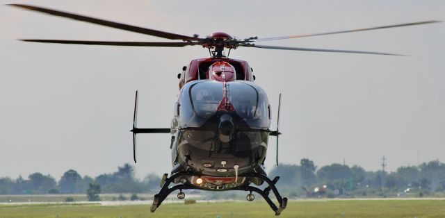 KAWASAKI EC-145 (N191LL) - An IU LifeLine helo heading back to Northwest Health - Porter (46II) after grabbing some fuel. br /br /N191LL is a 2009 Eurocopter EC45, SN 9319, operated by IU Health LifeLine. br /br /7/4/23