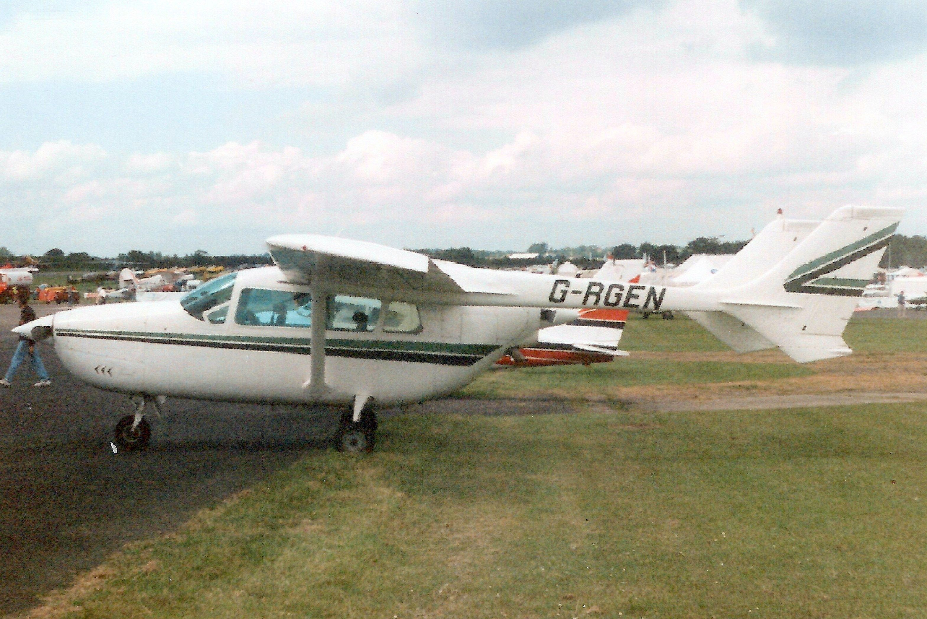 Cessna Super Skymaster (G-RGEN) - Seen here in May-98.br /br /Transferred to Ukraine 6-Jul-09 as UR-SWE.