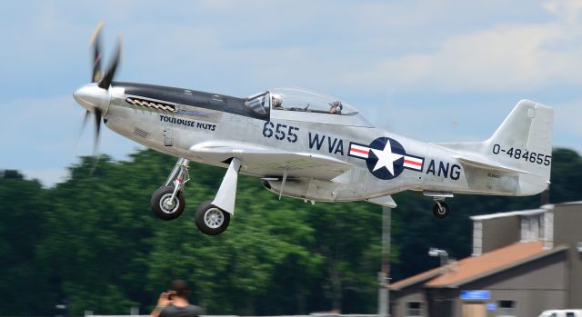 North American P-51 Mustang (N551CF) - Departing runway 26