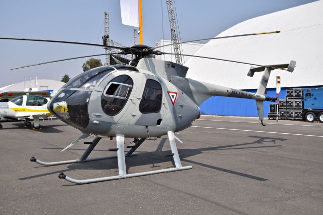 FAM1146 — - MD-530MG Defender FAM-1146 MSN 0108FF of Mexican Air Force (FAM) on display during the open day in trade show "FAMEX 2019" at Santa Lucia AB (04/2019).