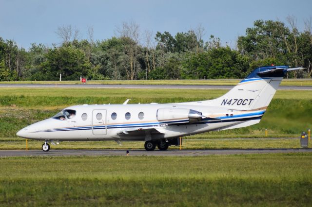 Beechcraft Beechjet (N470CT) - TMC470 taxiing into the FBO Ramp at the Buffalo Niagara International Airport from Sarasota/Bradenton (SRQ)