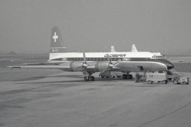 HB-ITC — - Bristol 175-313 Britannia in 1967 at Düsseldorf (EDDL)