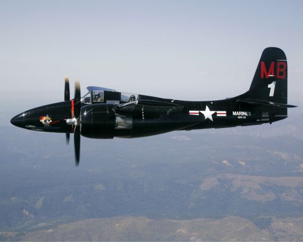 N805MB — - Grumman Tigercat Big Bossman over Chino, CA now owned by Rod Lewis