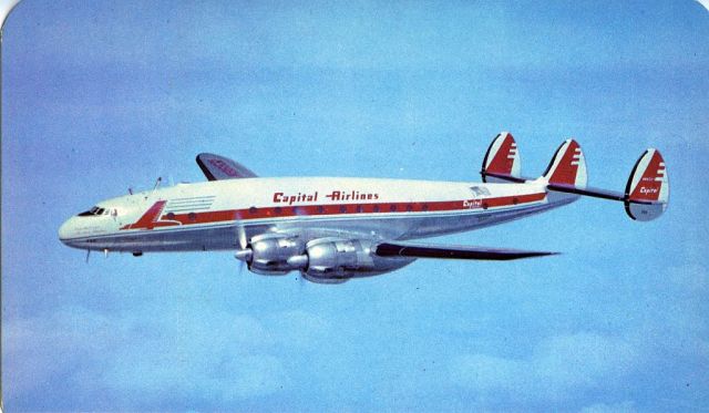 Lockheed EC-121 Constellation (N2740A) - scanned from postcard