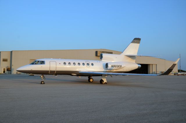 Dassault Falcon 50 (N903CS) - On the ground after a recent paint job and new winglets.