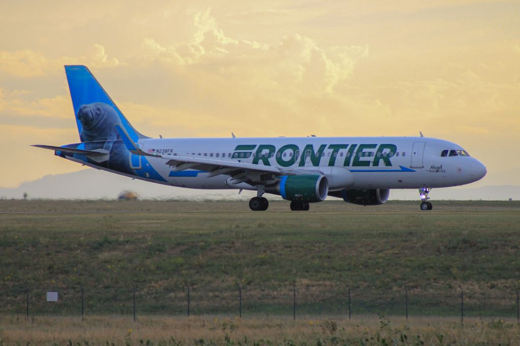 Airbus A320 (N238FR) - Frontier 413 from Chicago, IL.