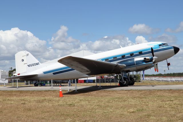 Douglas DC-3 (N500MF) - 03/05/2024:br /Built 1944 & still flying !br /On the ground of the 2024 Vero Beach Airshow.