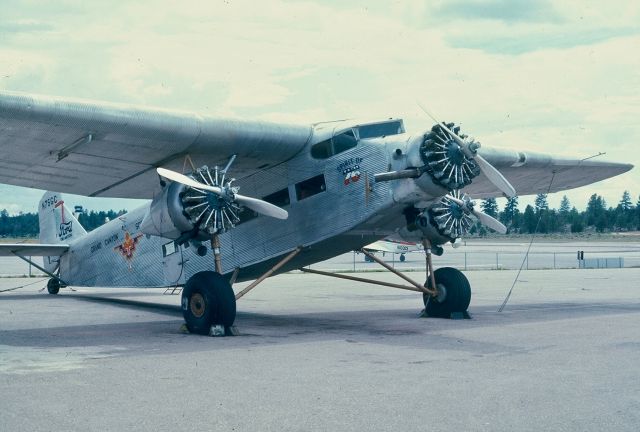 Ford Tri-Motor (N76GC) - I took this photo while visiting the Grand Canyon in August 1976.