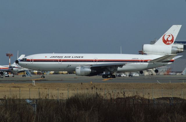 McDonnell Douglas DC-10 (JA8538) - Departure at Narita Intl Airport Rwy34 on 1991/02/11