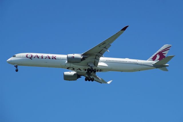 Airbus A350-1000 (A7-ANQ) - Airbus A30-1041, Qatar Airways, A7-ANQ, 3. May 2025, SFO San Francisco Intl., Coyote Point