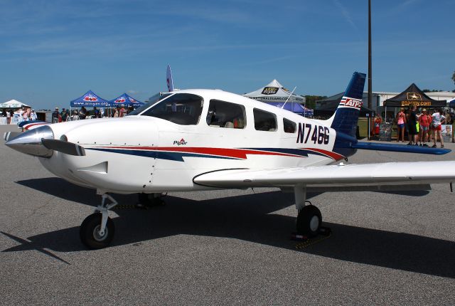 Piper Cherokee (N746G) - Brand new Archer for ATP on display at Atlanta Air Show 2021. Photo taken on 05/22/2021.