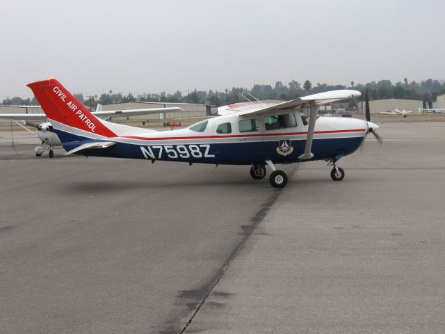 Cessna 206 Stationair (N7598Z) - Civil Air patrol Cessna taxiing at Fullerton