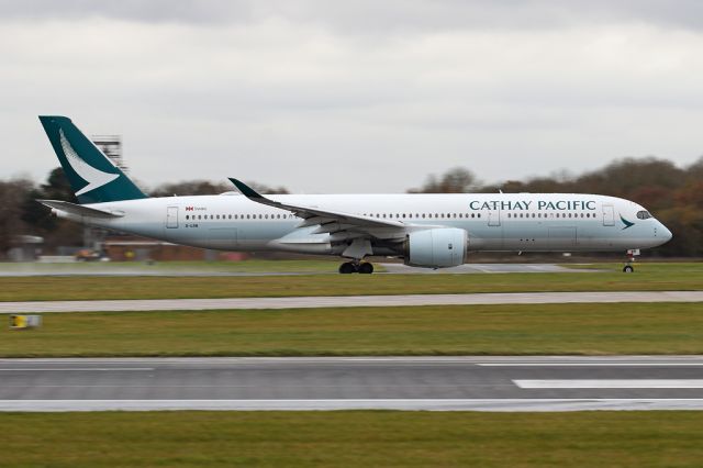 Airbus A350-900 (B-LRB) - CPA216 rolling on the flight back to Hong Kong