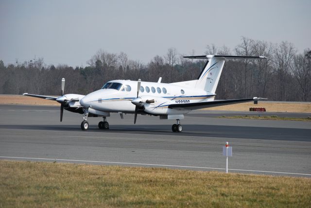 Beechcraft Super King Air 200 (N323RR) - Parked at Concord Regional Airport (Concord, NC) - 2/10/09