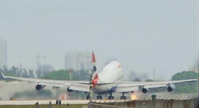 Boeing 747-400 (G-BNLP) - Rotating!