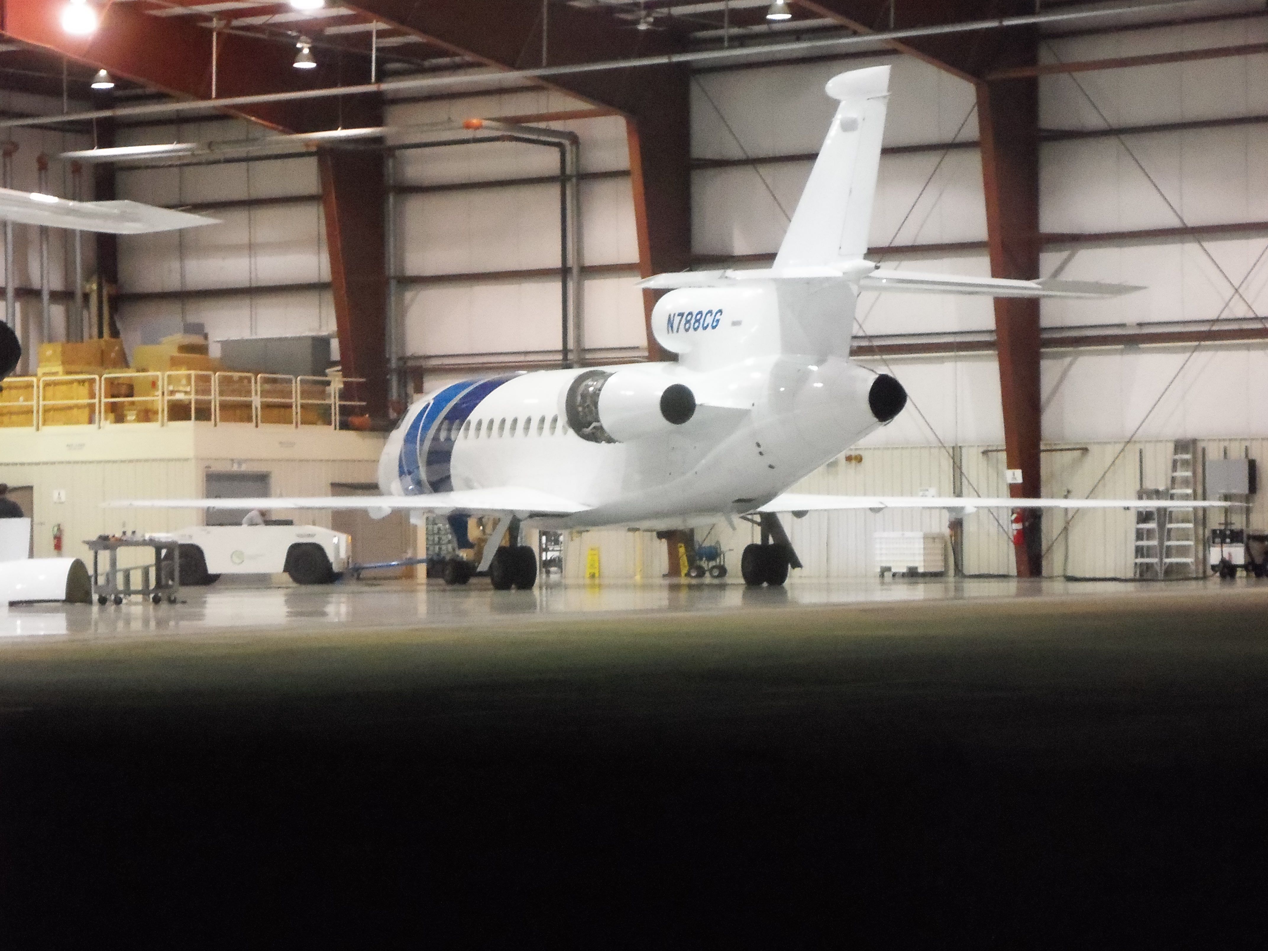 Dassault Falcon 900 (N788CG) - The corning glass aircraft hangar in elmira