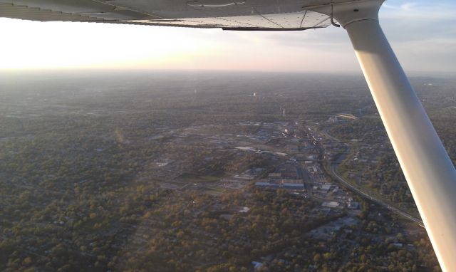 Cessna Skyhawk (N367MA) - About seven miles southwest of KOMA, five miles north of KOFF, and five miles southeast of KMLE looking north close to sunset